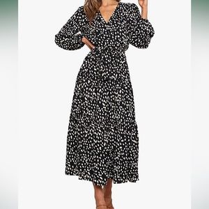 Black and white Maxi Dress